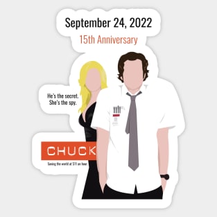 Chuck pilot 15th Anniversary Sticker